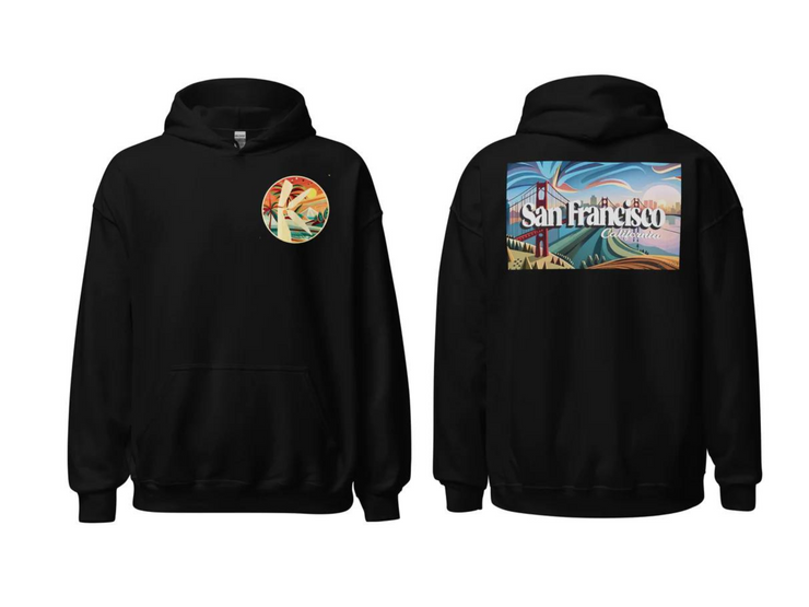 San Francisco with grain Front and Back design Hoodies For Men's, Gift for Him, Lover Gift Hoodies, Hoodie for Men, Novelty, Birthday Gift, Adults Hoodie