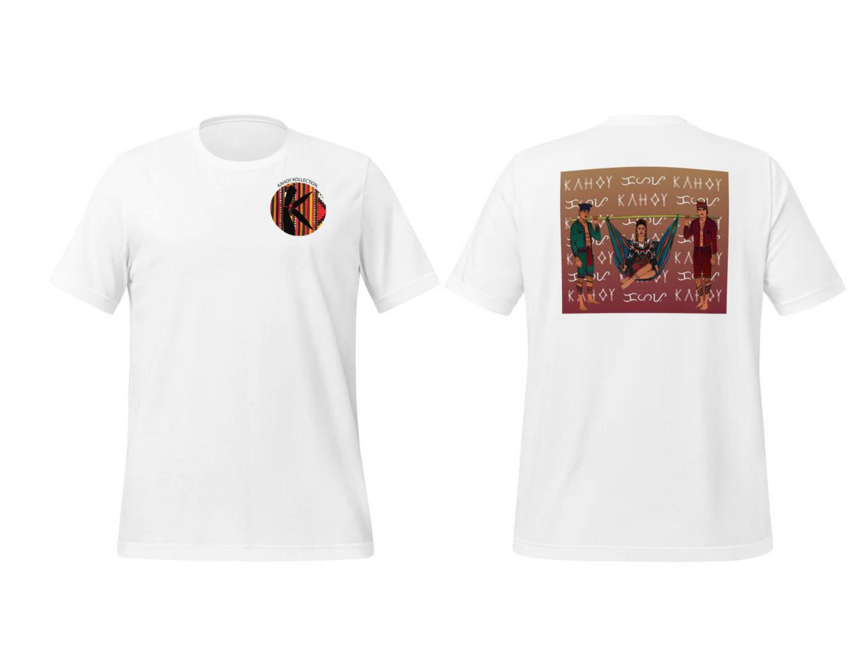 Kahoy-k-tribeedition Canvas Print White T-Shirt | Men's Tshirt Vintage | T-shirt for men | Gifts for Boyfriend | tshirt men graphic | lover gifts | Gifts for Him | Mens Short Sleeve