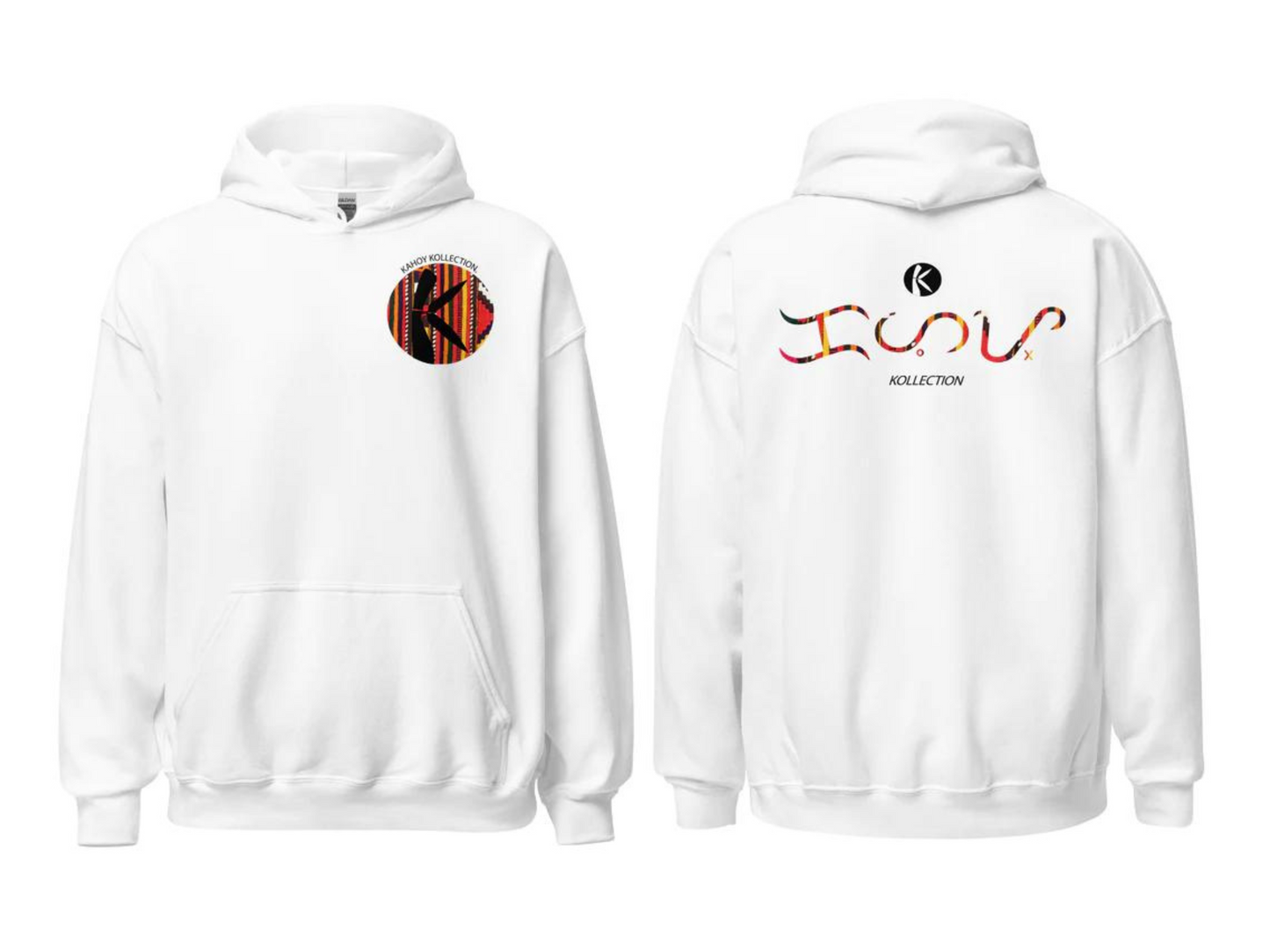 Khoykoalibata tribal Front and Back design White Hoodies For Men's, Gift for Him, Lover Gift Hoodies, Hoodie for Men, Novelty, Birthday Gift, Adults Hoodie