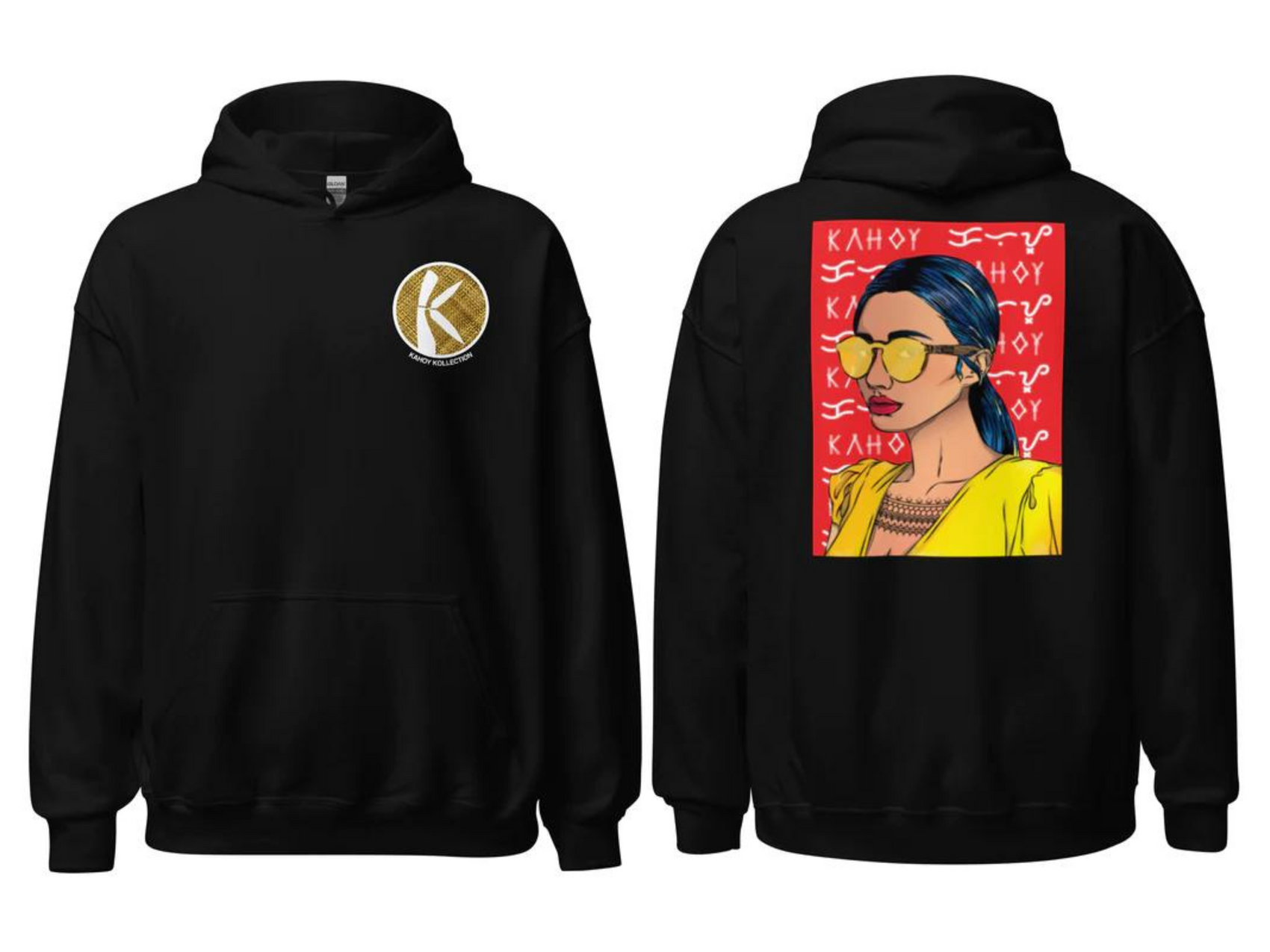 KAHOY KOLLECTION Front and Back design Hoodies For Men's, Gift for Him, Lover Gift Hoodies, Hoodie for Men, Novelty, Birthday Gift, Adults Hoodie