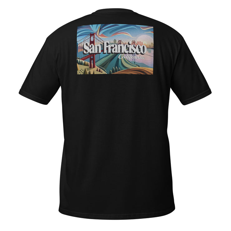 San Francisco Canvas Print T-Shirt | Women's Tshirt Vintage | T-shirt for Women | Gifts for Girlfriend | tshirt Women graphic | lover gifts | Gifts for Her | Womens Short Sleeve