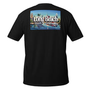 Long Beach California Canvas Print T-Shirt | Women's Tshirt Vintage | T-shirt for Women | Gifts for Girlfriend | tshirt Women graphic | lover gifts | Gifts for Her | Womens Short Sleeve