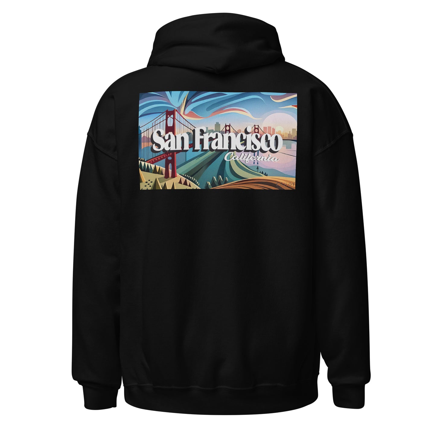 San Francisco with grain Front and Back design Hoodies For Men's, Gift for Him, Lover Gift Hoodies, Hoodie for Men, Novelty, Birthday Gift, Adults Hoodie