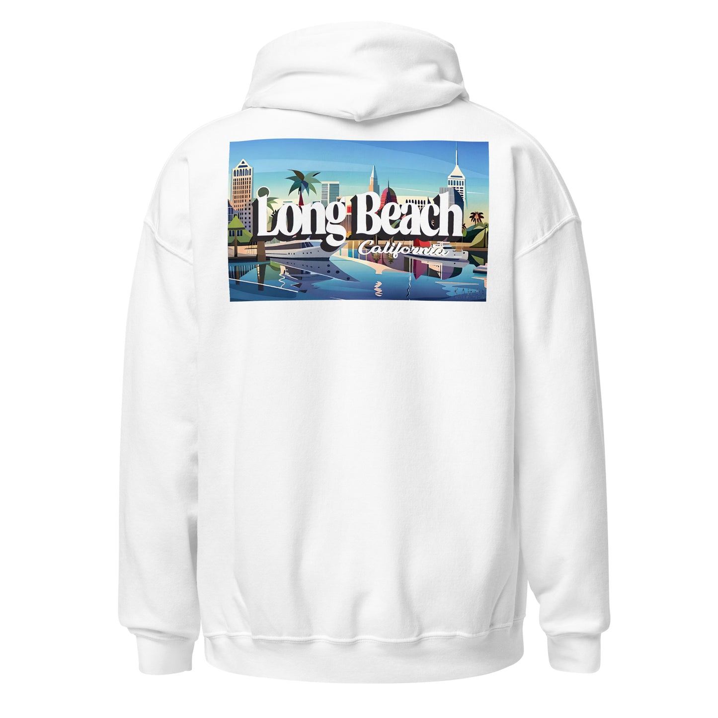 Long Beach California Front and Back design Hoodies, Unisex Hoodie, Gift for Her, Gift for Him, Lover Gift Hoodies, Hoodie for Men, Hoodie for Women's, Novelty, Birthday Gift, Christmas Gift, Unisex Adults Hoodie