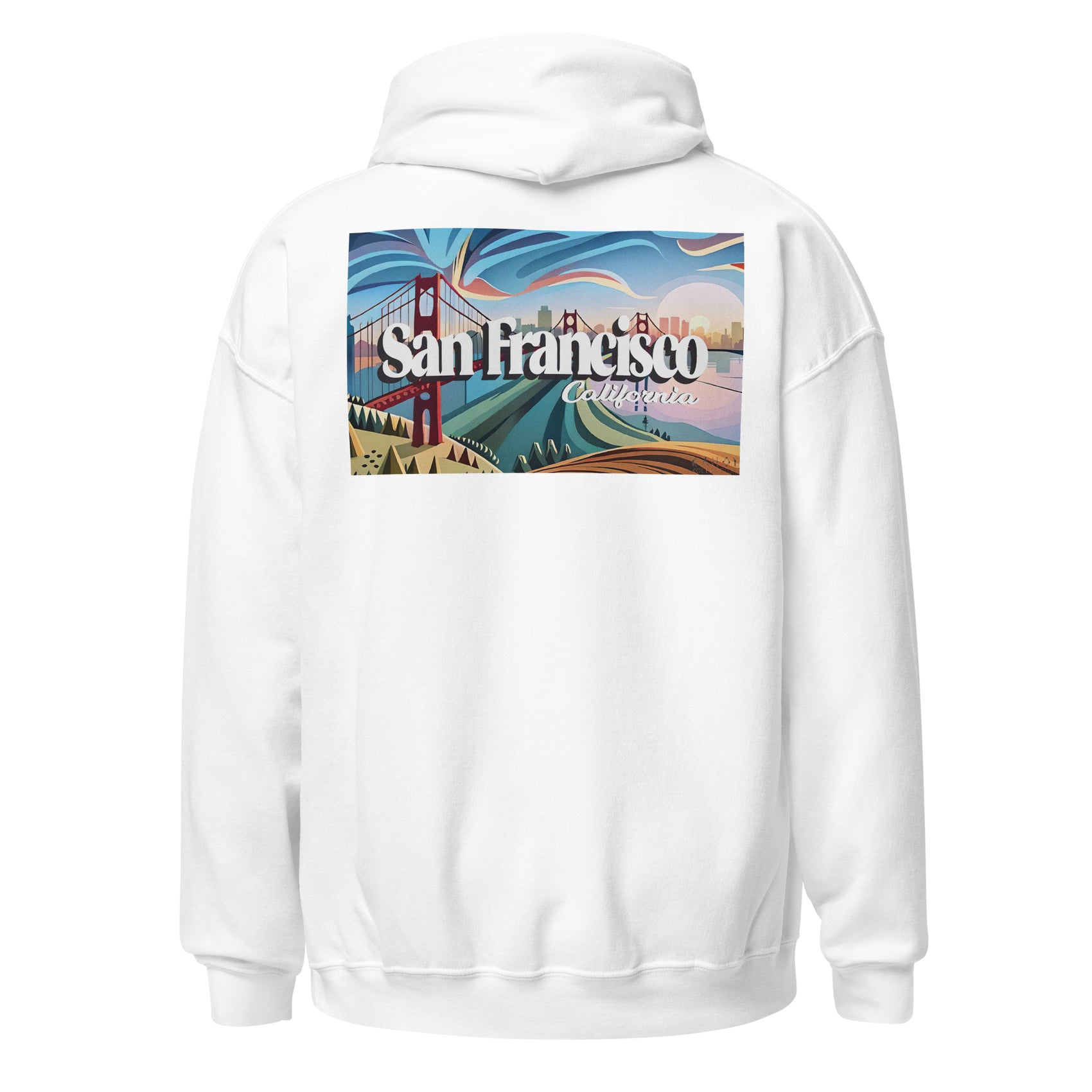 San Francisco with grain Front and Back design Hoodies For Men's, Gift for Him, Lover Gift Hoodies, Hoodie for Men, Novelty, Birthday Gift, Adults Hoodie